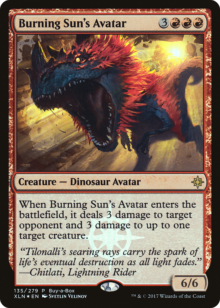 Image of Burning Sun's Avatar (Buy-A-Box) [Ixalan Promos]