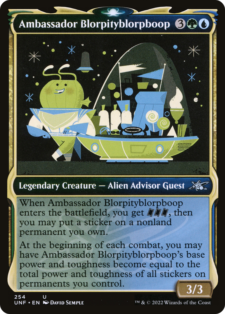 Image of Ambassador Blorpityblorpboop (Showcase) [Unfinity]