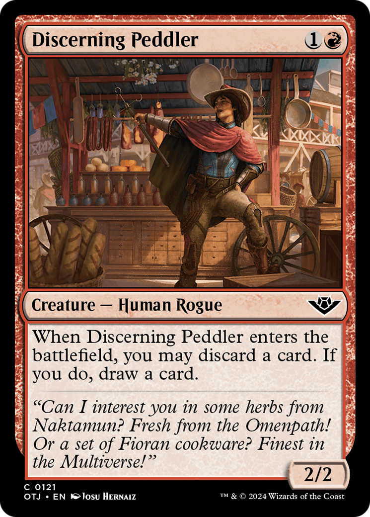 Image of Discerning Peddler [Outlaws of Thunder Junction]