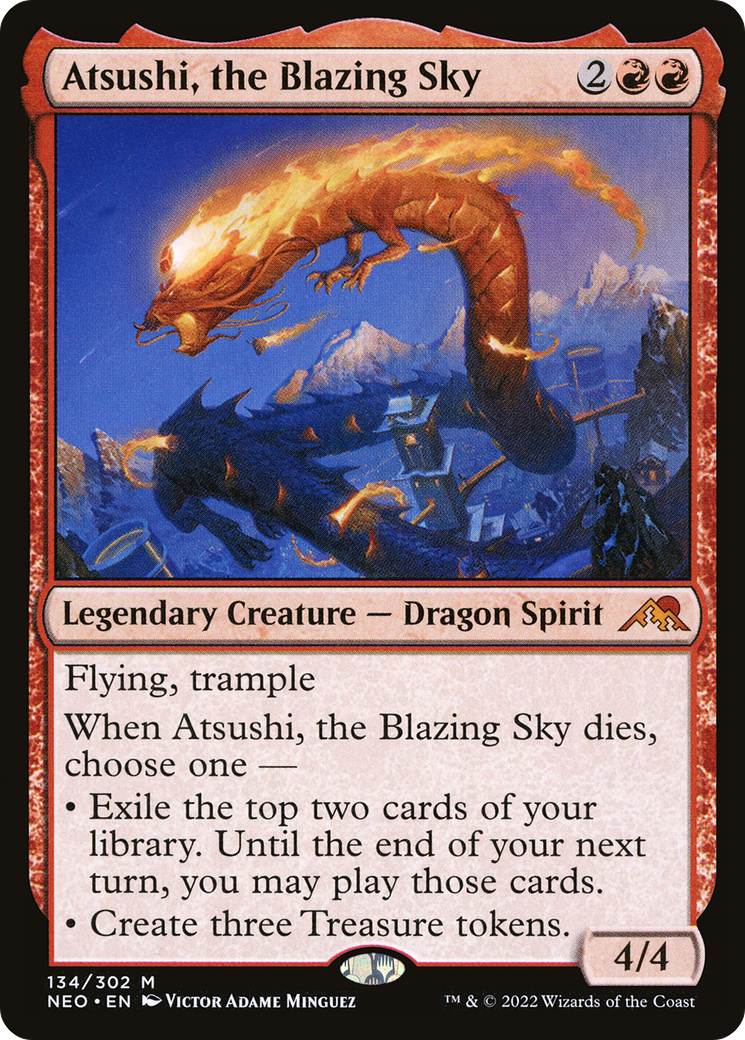 Image of Atsushi, the Blazing Sky [Kamigawa: Neon Dynasty]