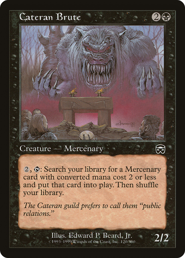 Image of Cateran Brute [Mercadian Masques]
