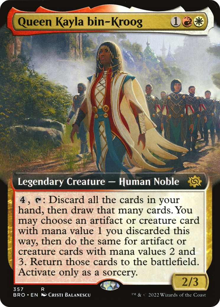 Image of Queen Kayla bin-Kroog (Extended Art) [The Brothers' War]