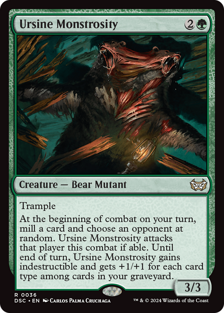 Image of Ursine Monstrosity [Duskmourn: House of Horror Commander]
