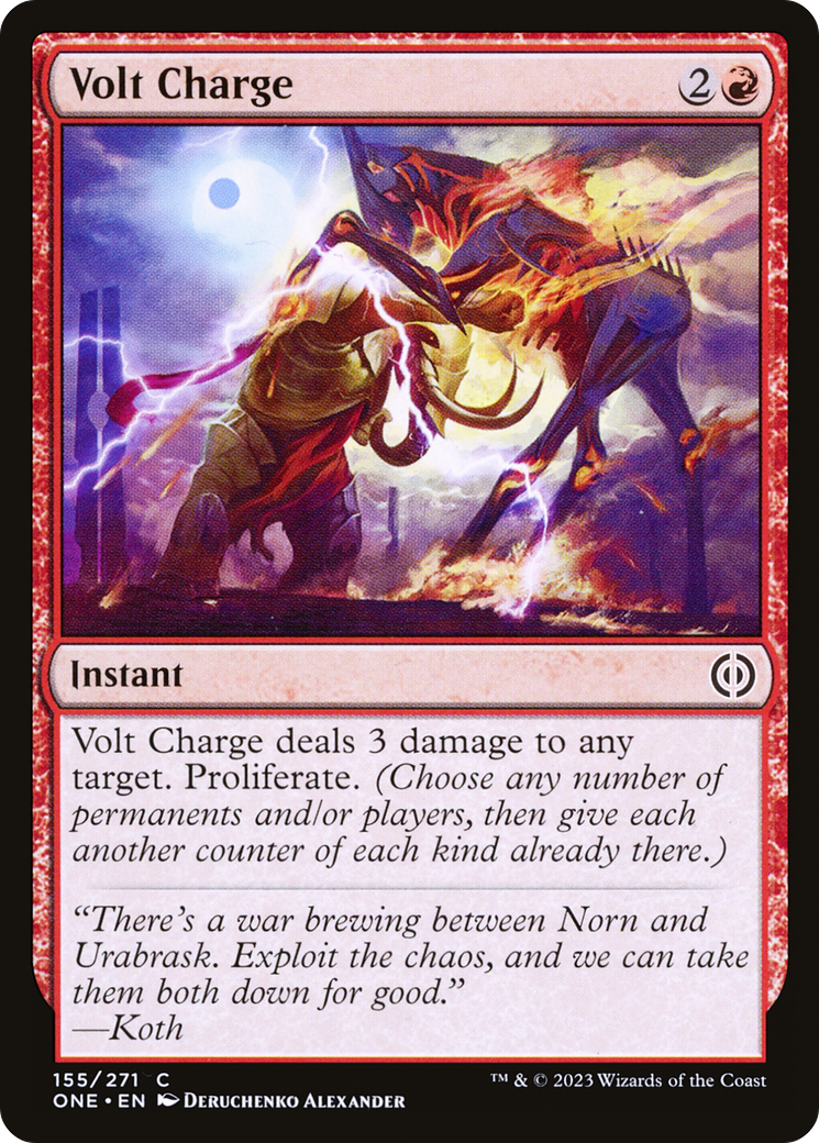 Image of Volt Charge [Phyrexia: All Will Be One]