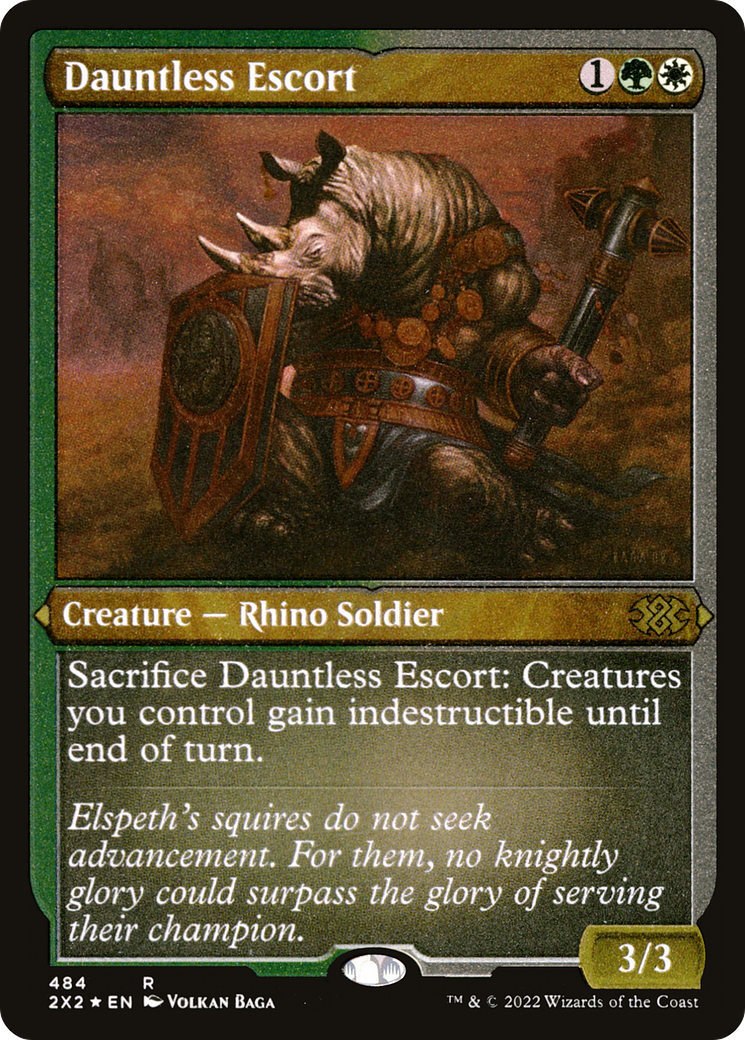 Image of Dauntless Escort (Foil Etched) [Double Masters 2022]