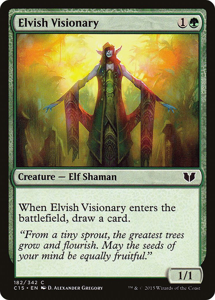 Image of Elvish Visionary [Commander 2015]