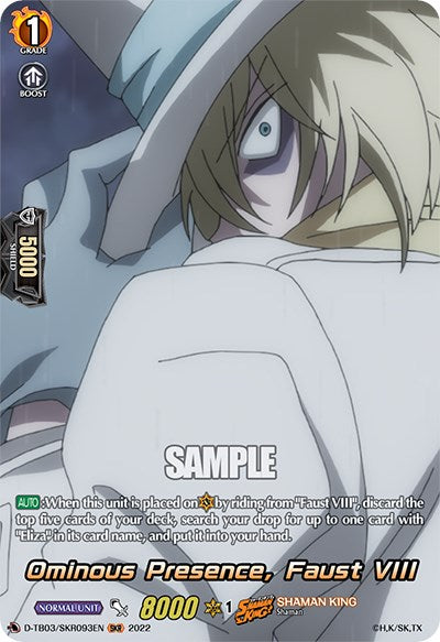 Image of Ominous Presence, Faust VIII (D-TB03/SKR093EN) [Shaman King]
