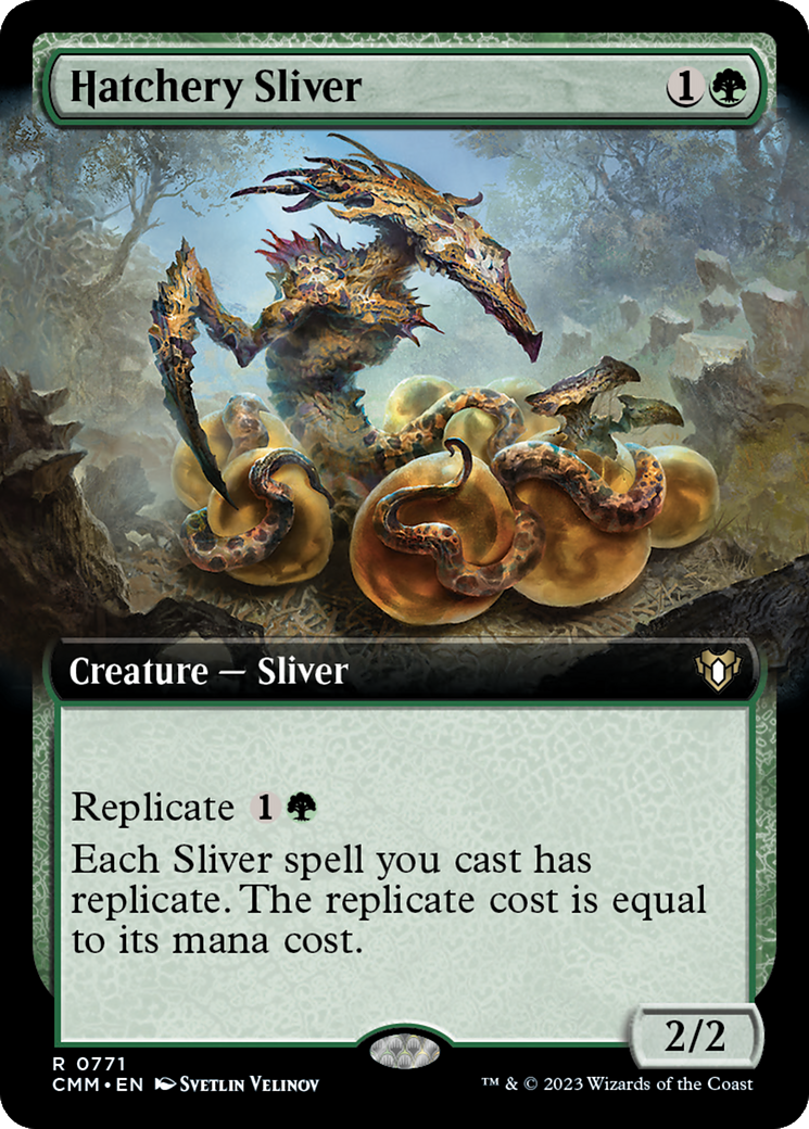 Image of Hatchery Sliver (Extended Art) [Commander Masters]