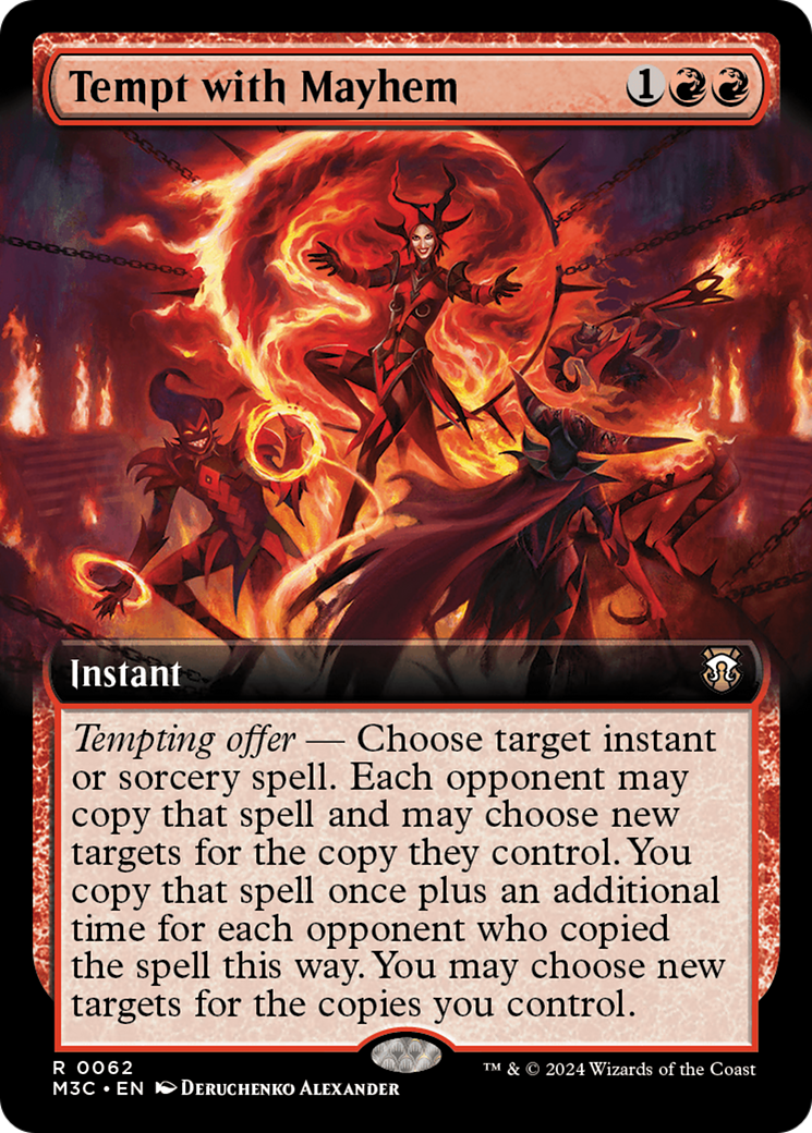 Image of Tempt with Mayhem (Extended Art) (Ripple Foil) [Modern Horizons 3 Commander]