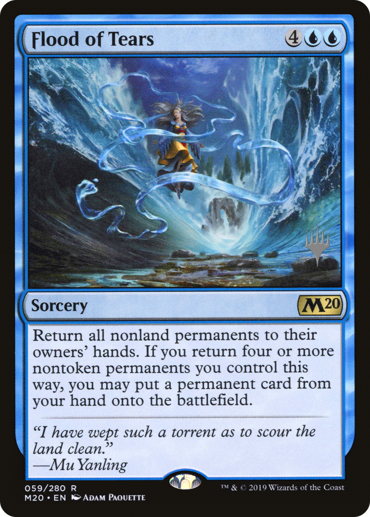 Image of Flood of Tears (Promo Pack) [Core Set 2020 Promos]