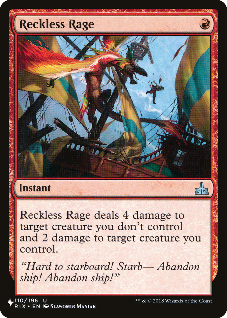 Image of Reckless Rage [The List]