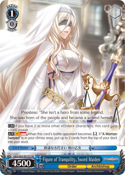Image of Figure of Tranquility, Sword Maiden (GBS/S63-E072S SR) [Goblin Slayer]