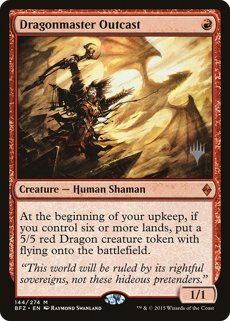 Image of Dragonmaster Outcast (Promo Pack) [Battle for Zendikar Promos]