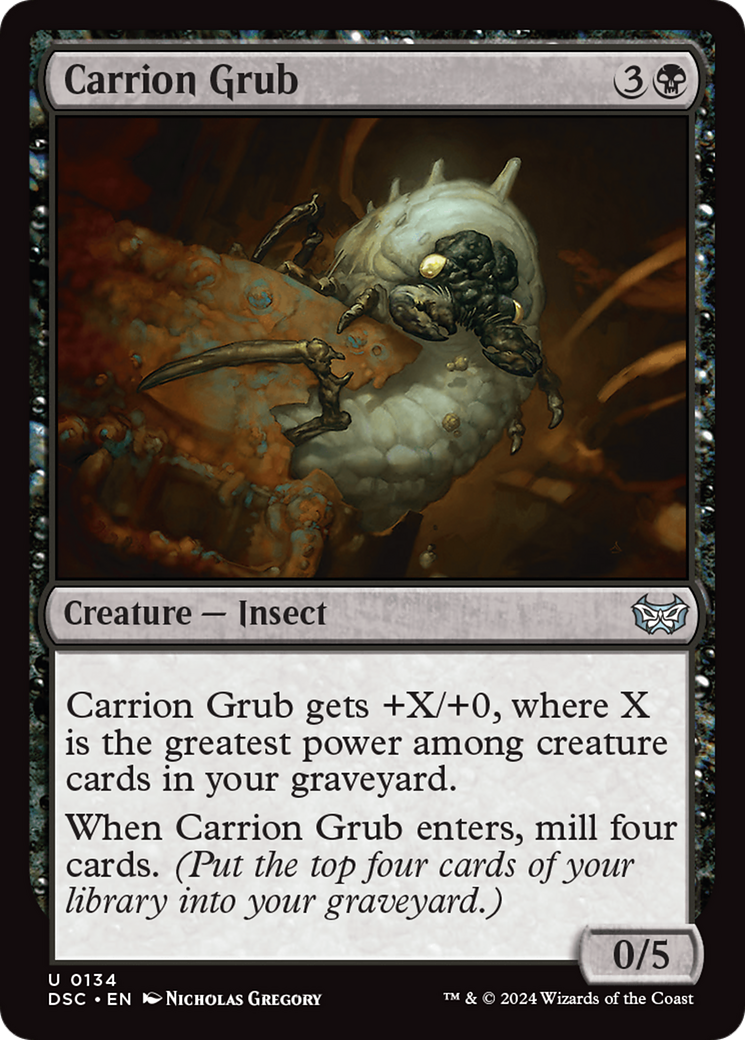 Image of Carrion Grub [Duskmourn: House of Horror Commander]