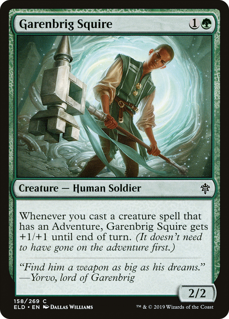 Image of Garenbrig Squire [Throne of Eldraine]