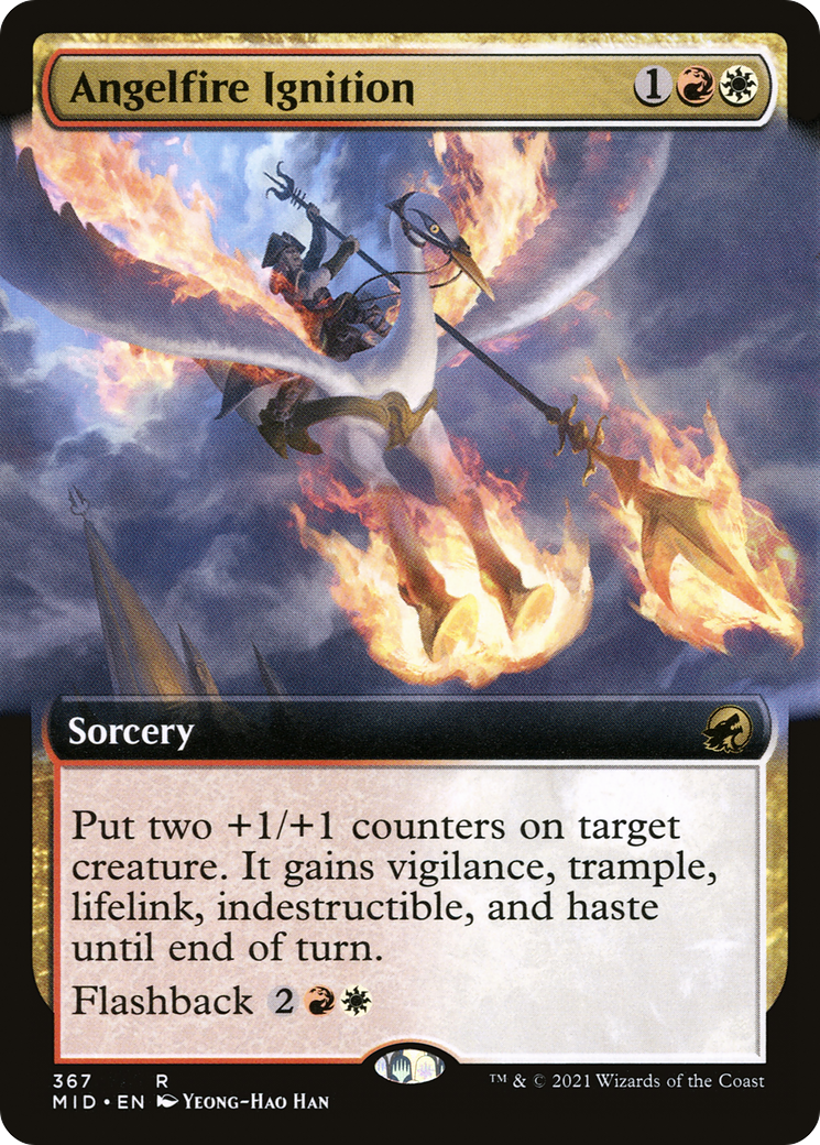 Image of Angelfire Ignition (Extended Art) [Innistrad: Midnight Hunt]
