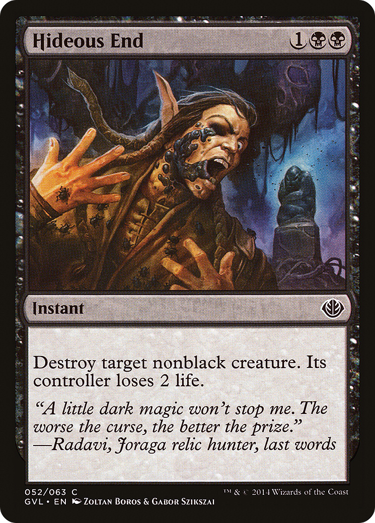 Image of Hideous End (Garruk vs. Liliana) [Duel Decks Anthology]