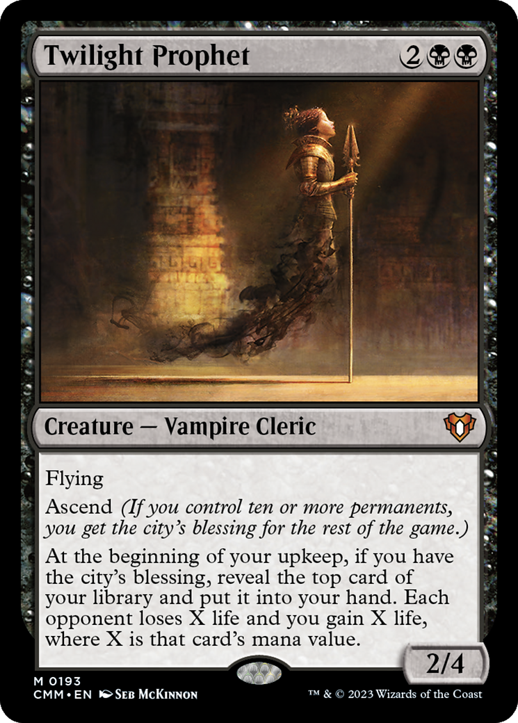 Image of Twilight Prophet [Commander Masters]