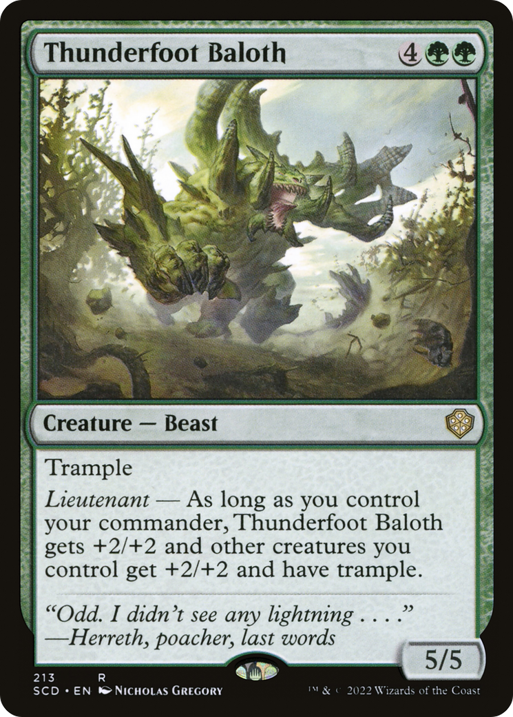Image of Thunderfoot Baloth [Starter Commander Decks]