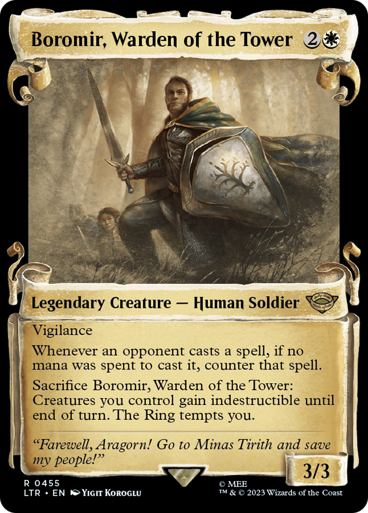 Image of Boromir, Warden of the Tower [The Lord of the Rings: Tales of Middle-Earth Showcase Scrolls]