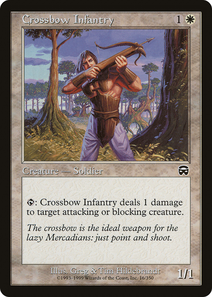Image of Crossbow Infantry [Mercadian Masques]