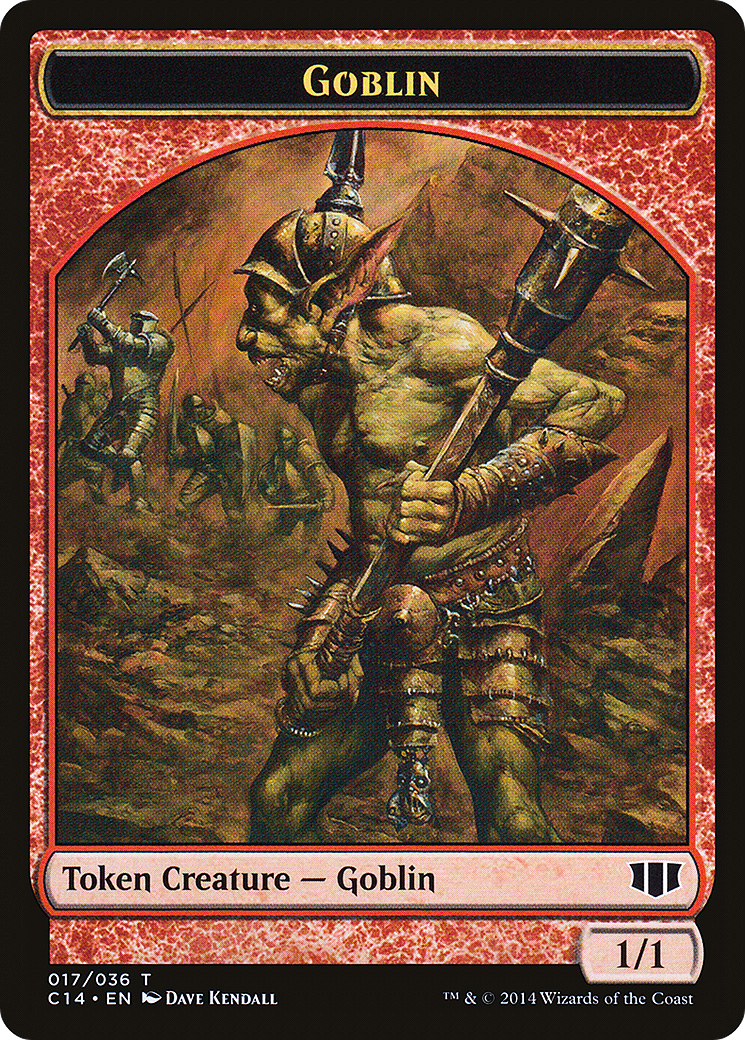 Image of Goblin // Goat Double-Sided Token [Commander 2014 Tokens]