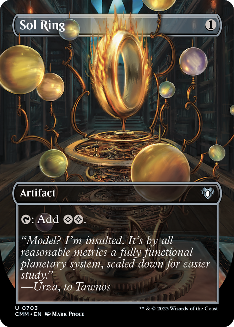 Image of Sol Ring (Borderless Alternate Art) [Commander Masters]
