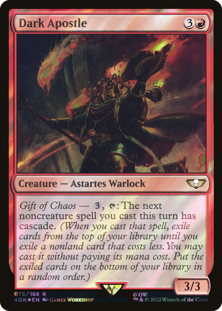Image of Dark Apostle (Surge Foil) [Warhammer 40,000]