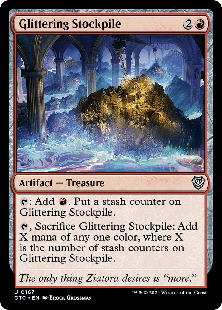 Image of Glittering Stockpile [Outlaws of Thunder Junction Commander]