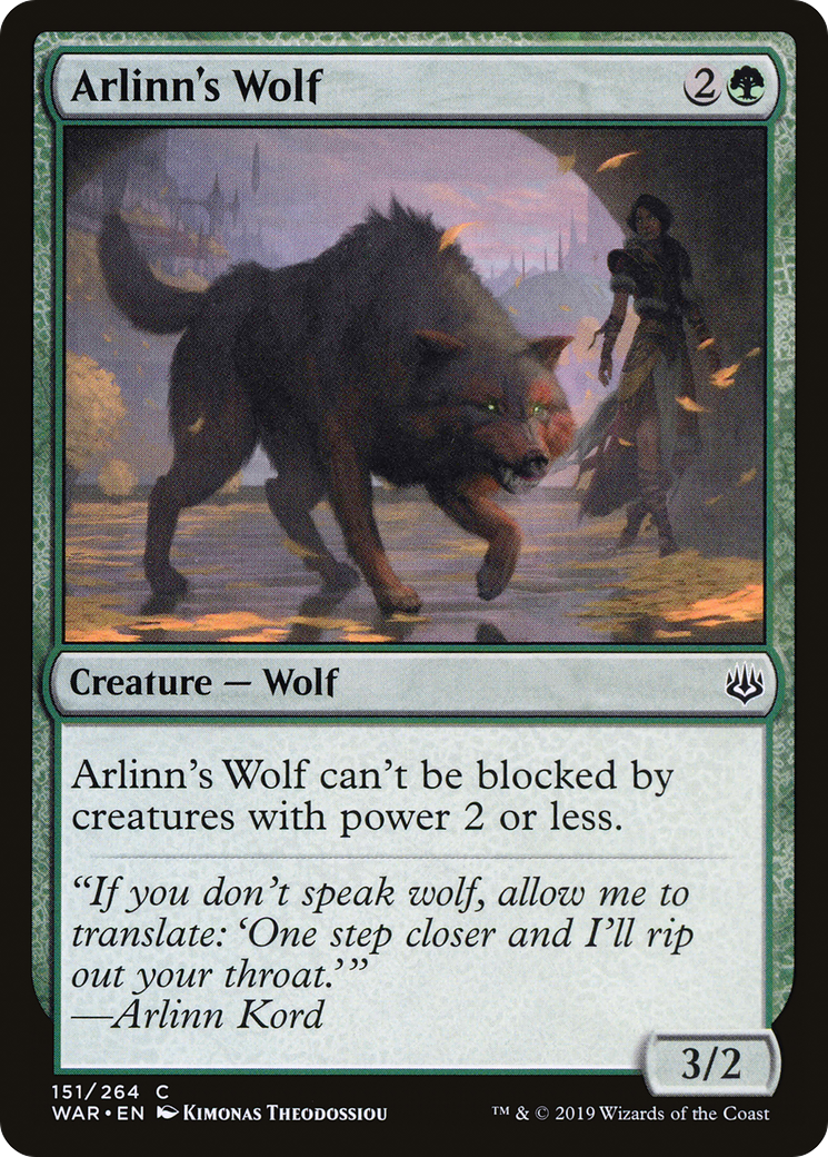 Image of Arlinn's Wolf [War of the Spark]