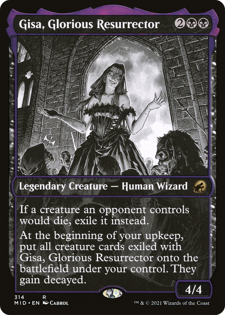 Image of Gisa, Glorious Resurrector (Showcase Eternal Night) [Innistrad: Midnight Hunt]
