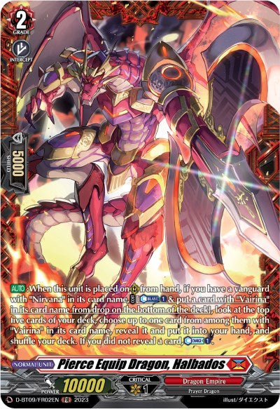 Image of Pierce Equip Dragon, Halbados (D-BT09/FR02EN) [Dragontree Invasion]