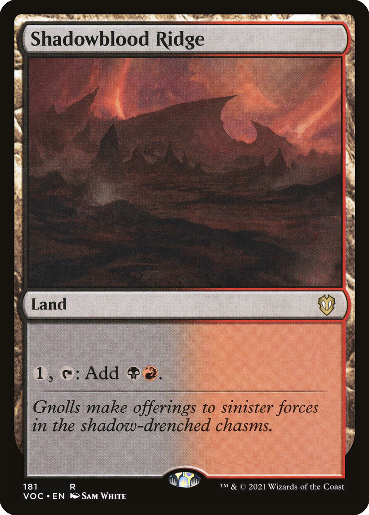 Image of Shadowblood Ridge [Innistrad: Crimson Vow Commander]