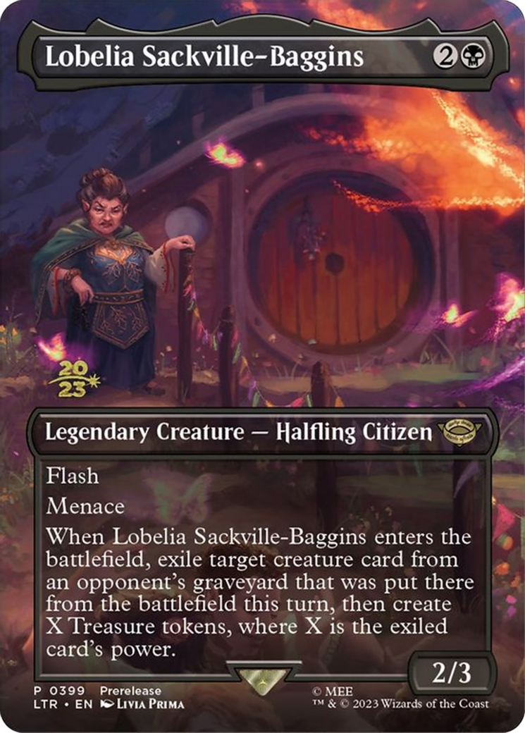Image of Lobelia Sackville-Baggins (399) [The Lord of the Rings: Tales of Middle-Earth Prerelease Promos]