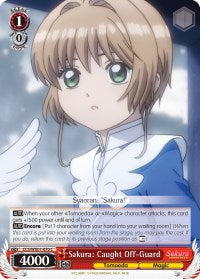 Image of Sakura: Caught Off-Guard (CCS/WX01-070 C) [Cardcaptor Sakura: Clear Card]