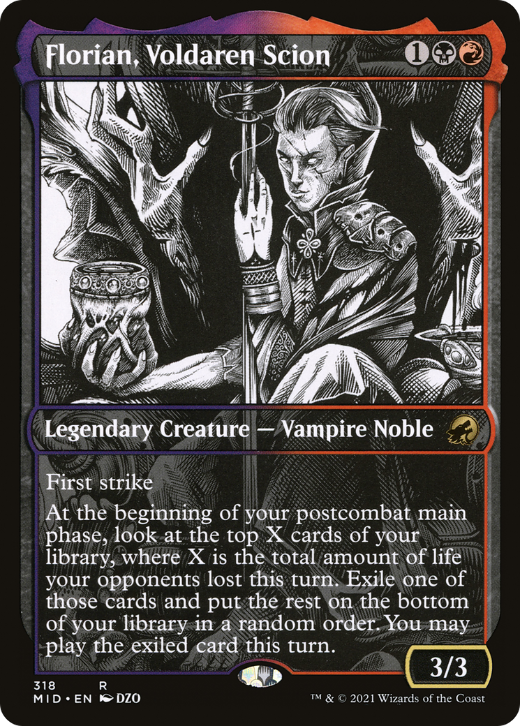 Image of Florian, Voldaren Scion (Showcase Eternal Night) [Innistrad: Midnight Hunt]