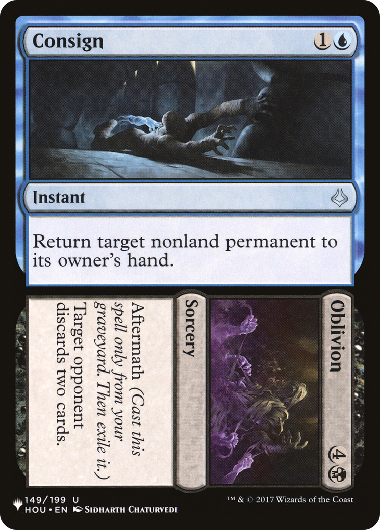Image of Consign // Oblivion [The List]