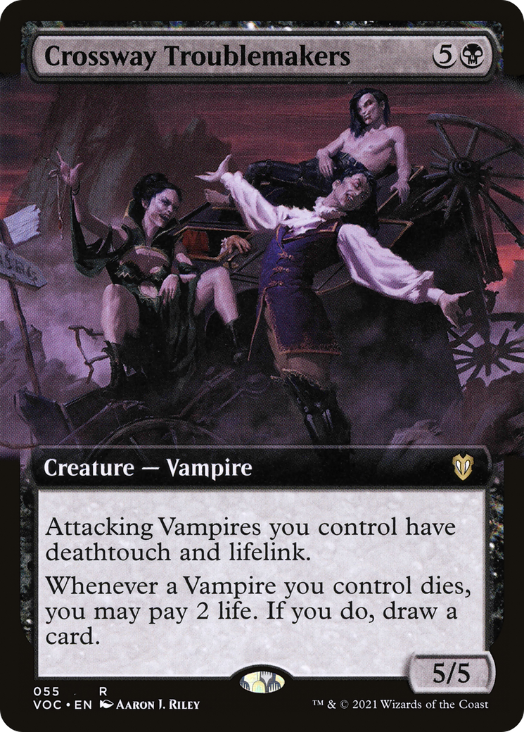 Image of Crossway Troublemakers (Extended Art) [Innistrad: Crimson Vow Commander]