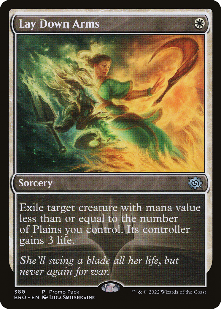 Image of Lay Down Arms (Promo Pack) [The Brothers' War Promos]