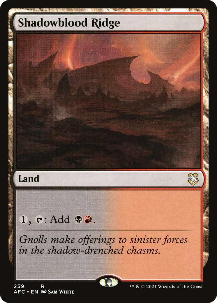 Image of Shadowblood Ridge [Dungeons & Dragons: Adventures in the Forgotten Realms Commander]