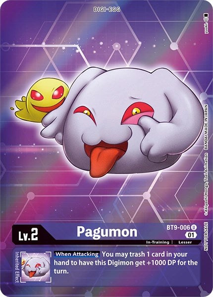 Image of Pagumon [BT9-006] (Alternative Art - Box Topper) [X Record]