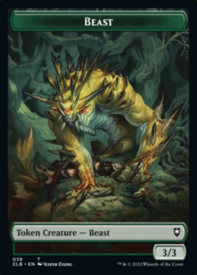 Image of Satyr // Beast Double-Sided Token [Commander Legends: Battle for Baldur's Gate Tokens]