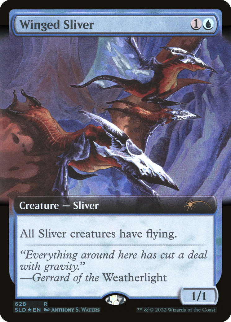 Image of Winged Sliver (Extended Art) [Secret Lair Drop Promos]