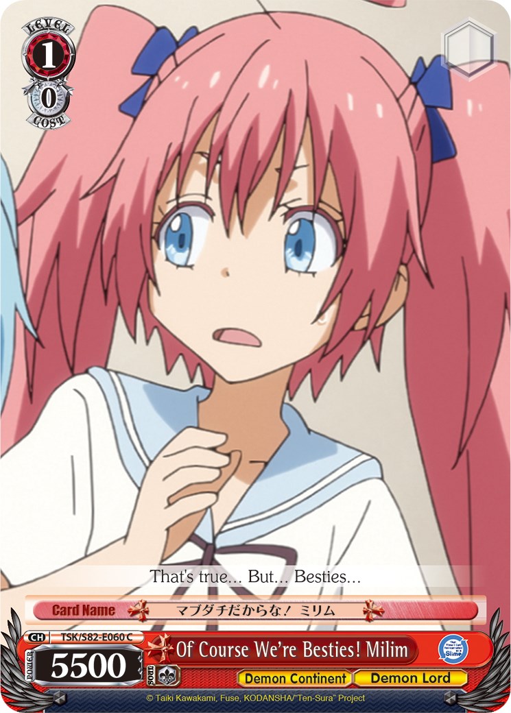 Image of Of Course We're Besties! Milim (TSK/S82-E060 C) [That Time I Got Reincarnated as a Slime Vol.2]