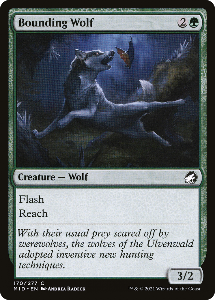 Image of Bounding Wolf [Innistrad: Midnight Hunt]