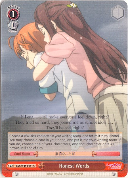 Image of Honest Words (LSS/W45-E061 C) [Love Live! Sunshine!!]