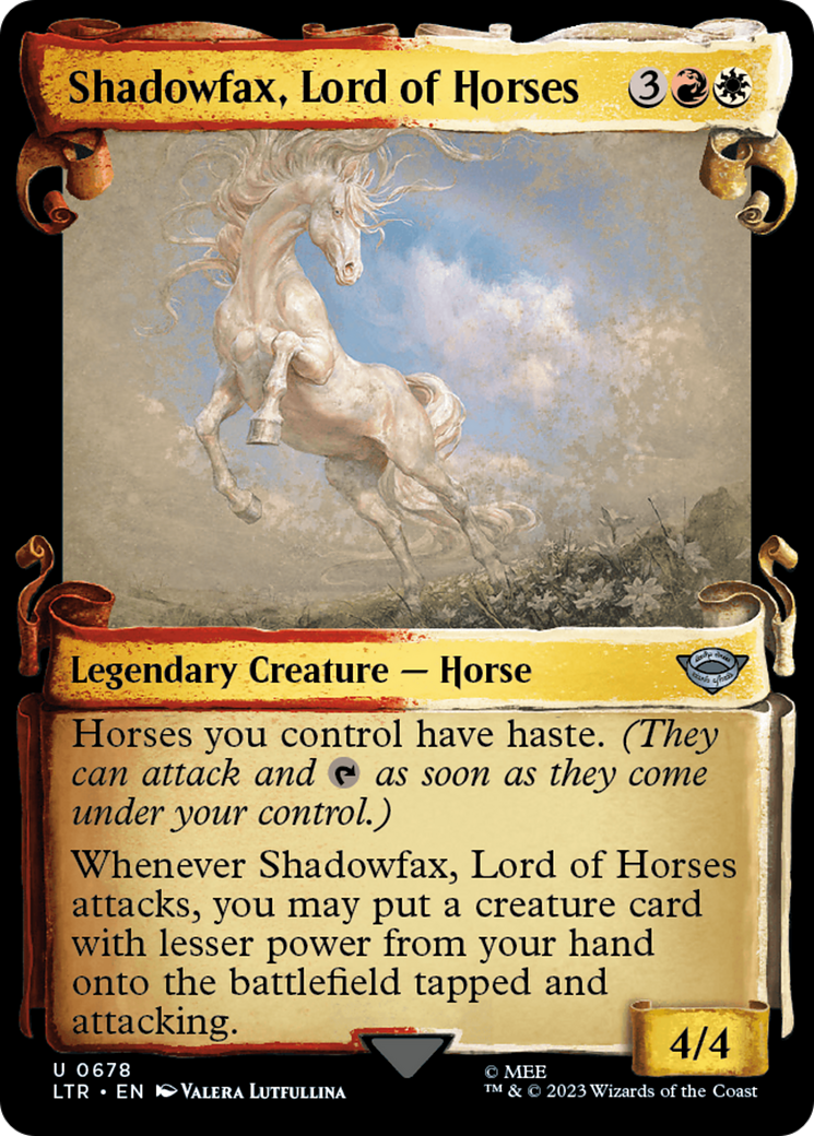 Image of Shadowfax, Lord of Horses [The Lord of the Rings: Tales of Middle-Earth Showcase Scrolls]