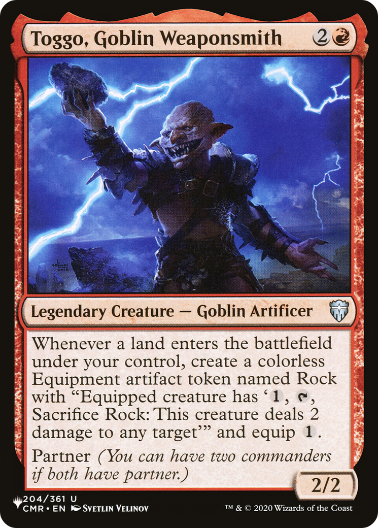 Image of Toggo, Goblin Weaponsmith [The List]