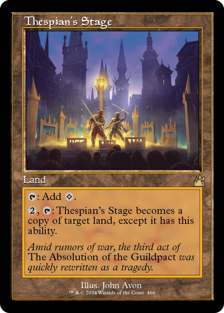 Image of Thespian's Stage (Retro Frame) [Ravnica Remastered]