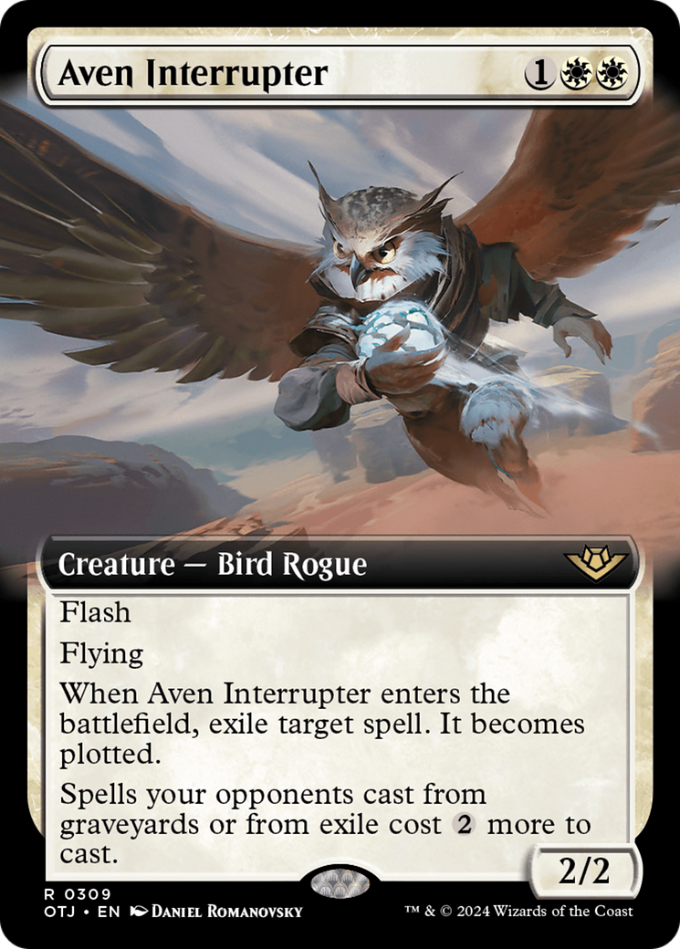 Image of Aven Interrupter (Extended Art) [Outlaws of Thunder Junction]